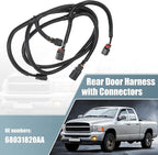X AUTOHAUX Rear Park Assist Wiring Harness 68031820AA for Dodge for RAM 1500 2009-2020 for Dodge for Ram 2500 3500 10-18 Back