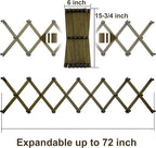 WEBI Accordion Wall Hanger,Accordion Hat Rack for Wall,Expandable Wooden Coat Rack Wall Mounted,Accordion Hook Rack for Hats,