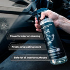 Blackline Luxury Scented Leather Interior Car Cleaner Reset Deep Cleans & Deodorizes All Surfaces, pH-Neutral High-Foam Formu