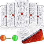 Patelai 5 Pieces 40 Gram Silica Gel Dehumidifier Desiccant Silica Gel Canister Reusable Absorber Orange Desiccant Canisters