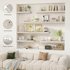 12 Inch Floating Shelves, 12" Deep Floating Shelf Wall Mounted, 12" Wall Shelves, Rustic Deep Bookshelf, Extra Deeper Display