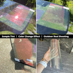 Chameleon Red Blue Car Front Window Tint 78% VLT Car Window Tint Color Change Effect Vehicle Windshield Solar Protection Film, 59.84" x 1181.10"