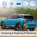 Windshield Sun Shade Car Windshield Foldable Full Windows Coverage Custom Fit for Niss-an Kicks 2025 2026 Accessories Car Window Shades Block Sun UV Rays 7PCS