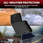 LASFIT Floor Mats & Cargo Mat for Hyundai Sonata 2020-2026 (Only Fit FWD & Gas) / Kia K5 2021-2026 (Only Fit FWD) All Weather TPE Custom Fit Floor Liners for Car Mats Trunk Mats