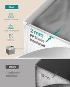 SONGMICS Storage Cubes, Set of 6 Foldable Fabric Storage Boxes, Cube Organizer Boxes with Handles, for Closet Shelves, Odorle