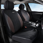 Coverado Seat Covers 5 Seats, Luxury Car Seat Covers Full Set, Automotive Car Protectors, Coffee Auto Seat Covers, Car Access