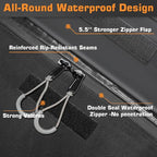Sailnovo Car Rooftop Cargo Carrier Bag Waterproof 20 Cubic Feet for Top of Vehicle with/Without Roof Rack Car Top Carrier with 6 Door Hooks, Reinforced Straps & Storage Bag 1000D