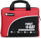 First Aid Kit -160 Pieces Compact and Lightweight - Including Cold (Ice) Pack, Emergency Blanket, Moleskin Pad,Perfect for Tr