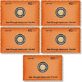 100g [5 Packs] See-Through Desiccant Packs for Storage,Rechargeable Silica Gel Packets, Moisture Absorbers for Storage Bins,