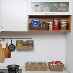 StorageWorks Woven Wall Baskets for Storage, Seagrass Baskets for Shelf, Wall Storage for Kitchen and Bathroom, Hanging Baske