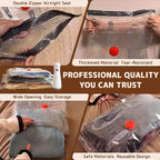 Travel Vacuum Bags with Wireless Rechargeable Pump, Vacuum Seal Bags for Clothing, Compression Space Saver for Luggage & Suit