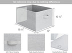 StorageWorks Fabric Storage Bins for Shelves, Closet Organization and Storage Baskets, Foldable Storage Bins Clothes Organize