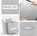 artsdi Fabric storage cubes (8 Pack) 13 Inch Cube Storage Bin, cube organizer bins with 8 Labels Window Cards & a Pen, Foldab