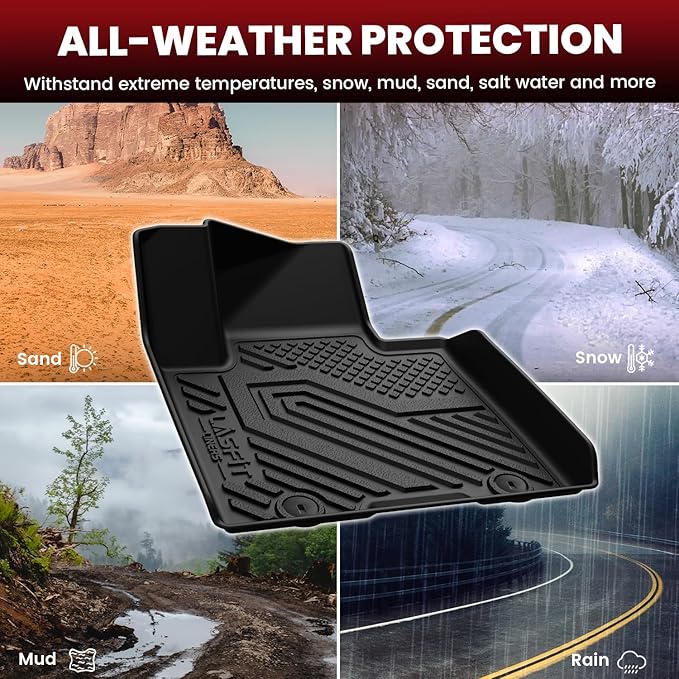 LASFIT Floor Mats & Cargo Mat with Seatback for Hyundai Tucson 2021 2020 2019, All Weather TPE Car Mats Custom Fit Hyundai Tucson 2019-2021 Floor Liners & Trunk Mat with Backrest, Black