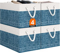 StorageTastic Storage Bin,Collapsible Storage Basket For Organizing,Large Storage Boxes With Rope Handles,Storage Containers,