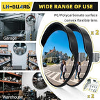 18" Convex Mirror Outdoor, 2 Pack Security Mirror for Driveway, Garage, Warehouse, Blind Spot, and Office, 18 Inch Traffic Security Safety Covex Mirrors