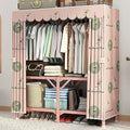 Portable Wardrobe Closet For Hanging Clothes, Installation-free Wardrobe, One-piece Folding Design,closet Organizer System,wa