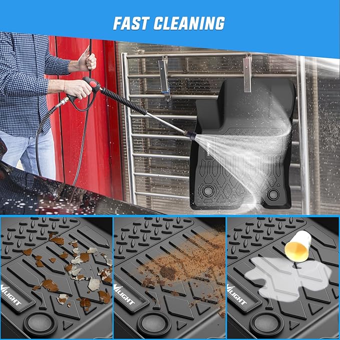 Nilight TPE Floor Mats for Ford Maverick Hybrid 2022 2023 2024 2025 2026, All Weather Custom Fit Heavy Duty Floor Liners