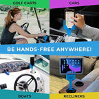 Cup Holder Phone Holder Mount for Car - Universal Adjustable Expander Cradle Hands-Free Driving - Compatible with All Smartphones Car Mount for iPhone Samsung Google Android Mobile Accessories Blue