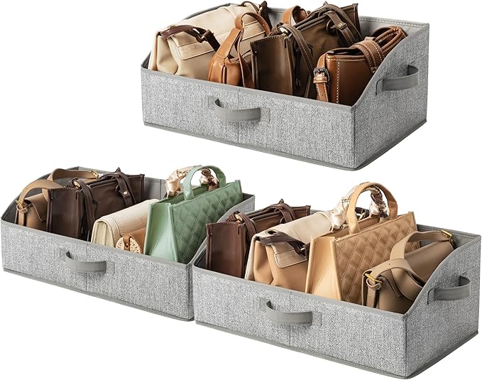 GRANNY SAYS Closet Organizers and Storage, Trapezoid Storage Bins, Dog Toy Bin, Storage Baskets for Shelves, Fabric Storage B