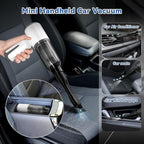 Cordless Handheld Vacuum for Car and Home - 6500Pa Powerful Suction, 3-in-1 Vacuum & Blower for Keyboard Cleaning, Computer D