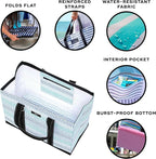 SCOUT Original Deano Tote Large - Durable Lightweight Open Top Beach, Pool & Lake Bag, Inside Zip Pocket, Folds Flat