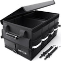 HOTOR Car Trunk Organizer - Foldable Trunk Organizer for SUV, Car Storage with Reflective Strips Securing Cover, Large Capacity