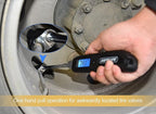 SAFELIFE Digital Tire Pressure Gauge, Heavy Duty Dual Head Stainless Steel Made Swivel Air Chuck Tire Pressure for Truck RV with Backlit LCD and Flashlight-230 PSI