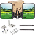 10L0L Golf Cart Mirror, Extra Large Side Rear View Universal for Yamaha, Club Car, EZGO, Folding Adjustable 180 Degree