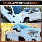 ACLONG Chrome Mirror Cap Cover Trim Left Driver Side & Right Passenger Side Rearview Side Mirror Covers Fit for Chevy Silverado 1500 GMC Sierra 1500 2019 2020 2021 2022 2023 2024 2025-1 Pair