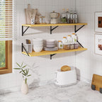 Floating Shelves for Wall,40" Wall Mounted Shelves Set of 2,Long Wood Floating Shelves,Hanging Wide Display & Storage Shelf w