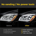 Ceramic Car Headlight Restoration Kit, No Sanding, Removes Yellowing and Cloudiness, Restores Clarity to Like New Look, No Po