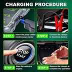 K10A 1000A Jump Starter, Portable Car Battery Jump Starter with Air Compressor, 12V Lithium Battery Booster Pack, Power Bank