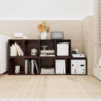 Book Shelf, 5 Cube Storage Organizer, Open Shelves Bookcase 9.3" x 11.8" x 52", Bookshelf for Living Room, Bedroom, Home Offi