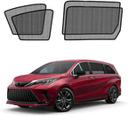 Sienna Specific Side Window Sun Shades, 2021-2025 Vehicle Interior Shade for Baby Mesh Covers, Breathable, UV Protection and Heat Insulation (Sienna (2021-2025), Front+Rear side-4pcs)