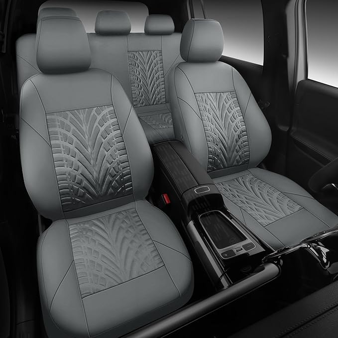 CAR PASS Neoprene Waterproof Seat Covers Full Sets, Wetsuit Car Seat Covers 5 Seats Universal Fit for Vans, Truck, SUV, 3D Ty