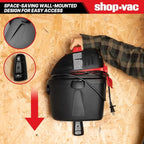 Shop-Vac 9303511 2.5 Gallon Wet Dry Vacuum, 2.5 Peak HP, 1.25 Inch Diameter x 4 Foot Hose, 12 Ft Cord Length, Wall Mounted, I