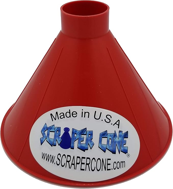 2 Pack of The SCRAPER CONE The Original Ice Scraper, Snow Removal Made in The USA Magical Frost Removal Funnel Shaped Cleaning Tool Car Windshield Deicer Magic Scrapers Instascrape Shovel Brush