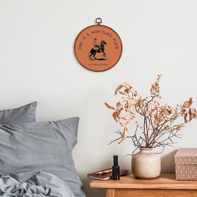 KSDUT Western Cowboy Wall Art Decor - Southwestern Preppy Trendy Wall Art Canvas Frame Hanging Prints, Foyer Entryway Modern 