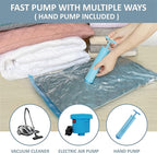 Roomimaster Vacuum Storage Bags, Vacuum Seal Space Saver Bags for Clothing, Travel Lugggage,Carry-on, Blankets, Comforters, P