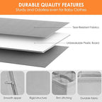 Criusia 12 Pack Sock Underwear Drawer Organizer Dividers, 116 Cells Fabric Foldable Dresser Closet Organizers and Storage Bin