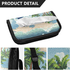 Car Tissue Holder Car Visor Organizer Tissue Box Holder for Car Sun Visor Organizer with Car Vehicle Accessories Essentials Interior for Women Men Blue Wave Palm Beach Cloud
