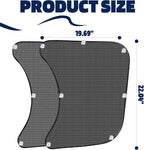 2Pcs Semi Truck Side Window Sun Shades with Suction Cups, UV Protection Semi Truck Curtains for Freightliner Cascadia Interior Accessories 23.6x21.6 Inch
