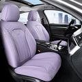 FLORICH Car Seat Covers, Leather Front Seat Cover, Purple Waterproof Seat Covers, Automotive Seat Cover 2 Pack, Luxury Univer