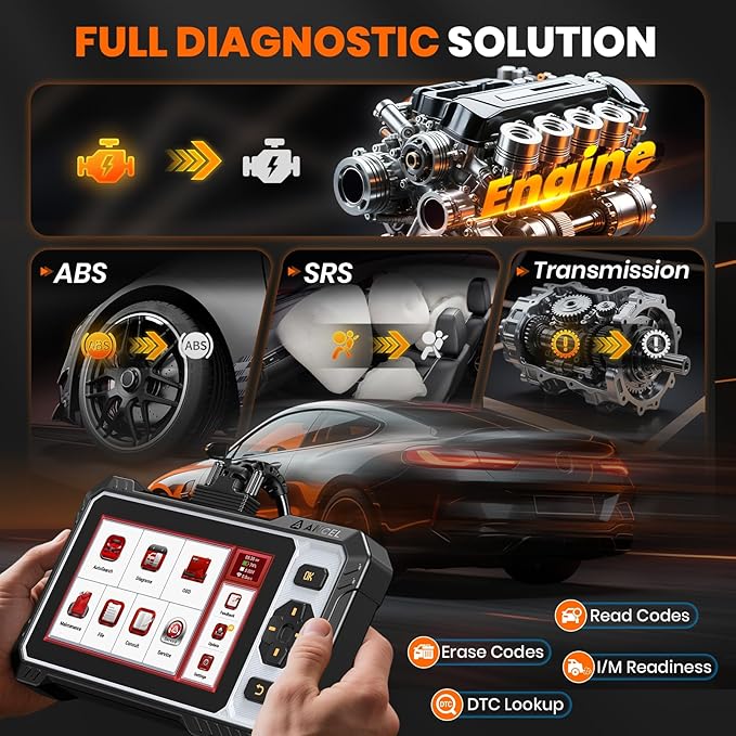 ANCEL FX6000 Bidirectional OBD2 Scanner - ABS, SRS, Transmission & Engine, Car Scanner Diagnostic Tool with Oil/EPB/BMS/SAS