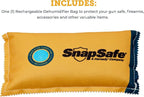 SnapSafe Reusable Dehumidifier Bag 450G, 75908 - Portable, Easy to Use Moisture Absorbers for Gun Safes & Cabinets - Prevent 