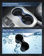 Cup Holder Inserts for Honda Pilot 2016-2022| Ridgeline 2017-2023| Passport 2019-2023 Accessories, Non-Slip TPE Center Console Protector to Prevent Spills & Scratches