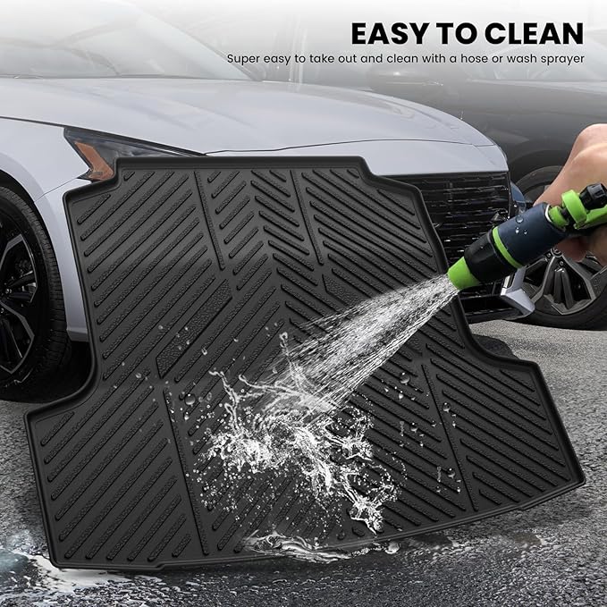LASFIT Cargo Mat for Nissan Altima 2019-2026, All Weather TPE Custom Fit Durable No-Curling Trunk Mat for Altima 2019 2020 2021 2022 2023 2024 2025 2026 Cargo Liner Cargo Tray Accessories, Black