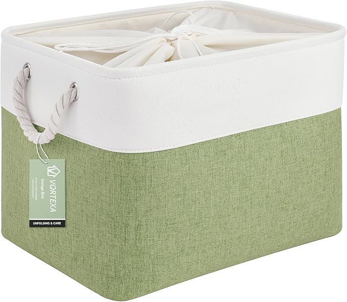 Large Storage Baskets- 16x12x12 inch Storage Bins for Shelves and Closet Organizing, Foldable Fabric Bin for Home Organizatio
