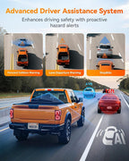 WOLFBOX X3 PRO Dash Cam Front and Rear, Dual STARVIS 2 IMX675, 1440P 60FPS+1440P ADAS Car Camera, EIS Image Stabilization wit